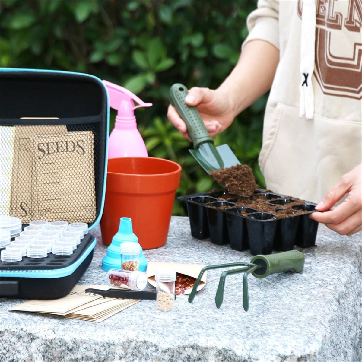Gardening Tools Labeled - Органайзер для хранения семян ABNH на