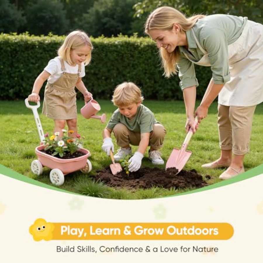 Набор для садоводства с тачкой – обзор и цена Gardening Tools Japan