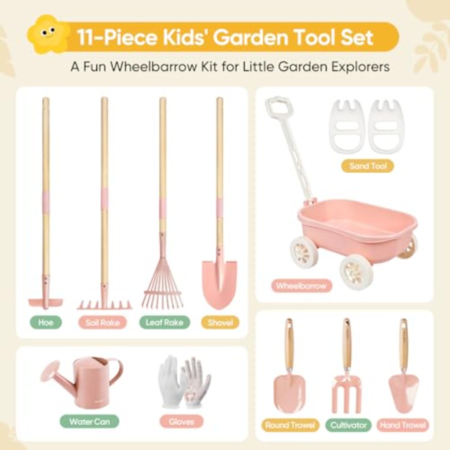 Набор для садоводства с тачкой – обзор и цена Gardening Tools Japan